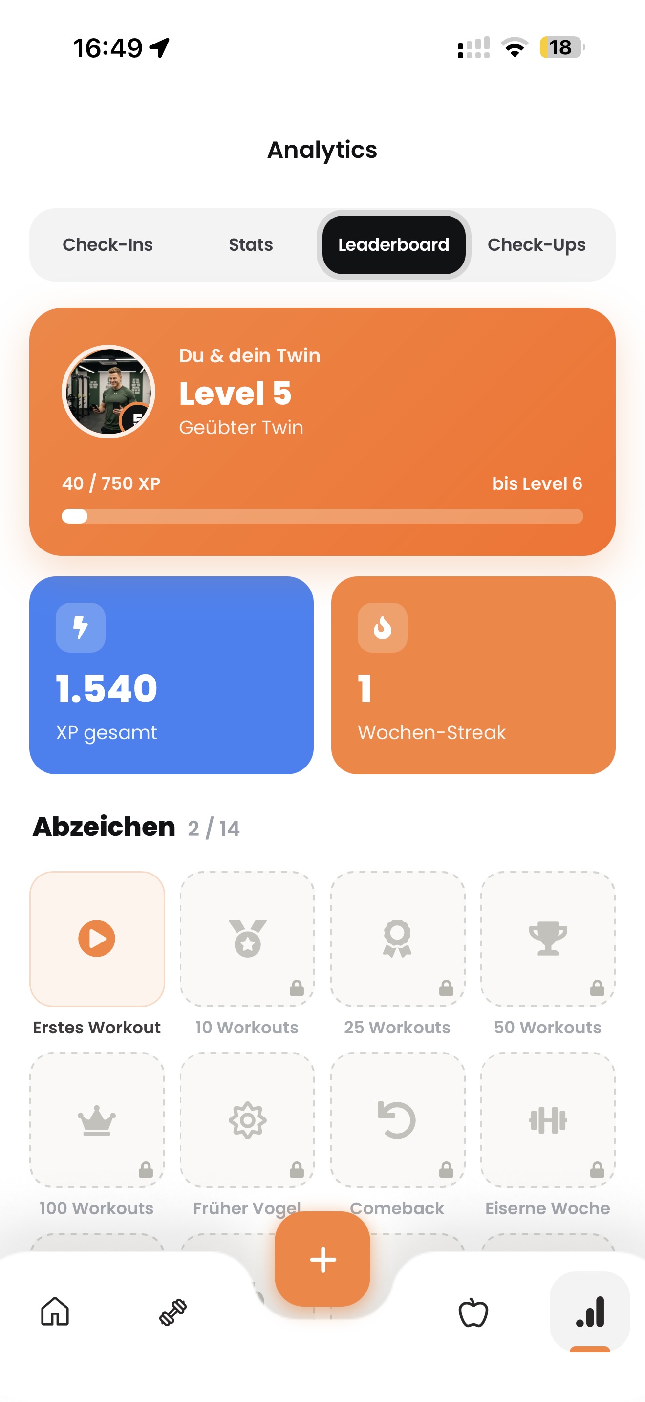 Crew, Level & Abzeichen